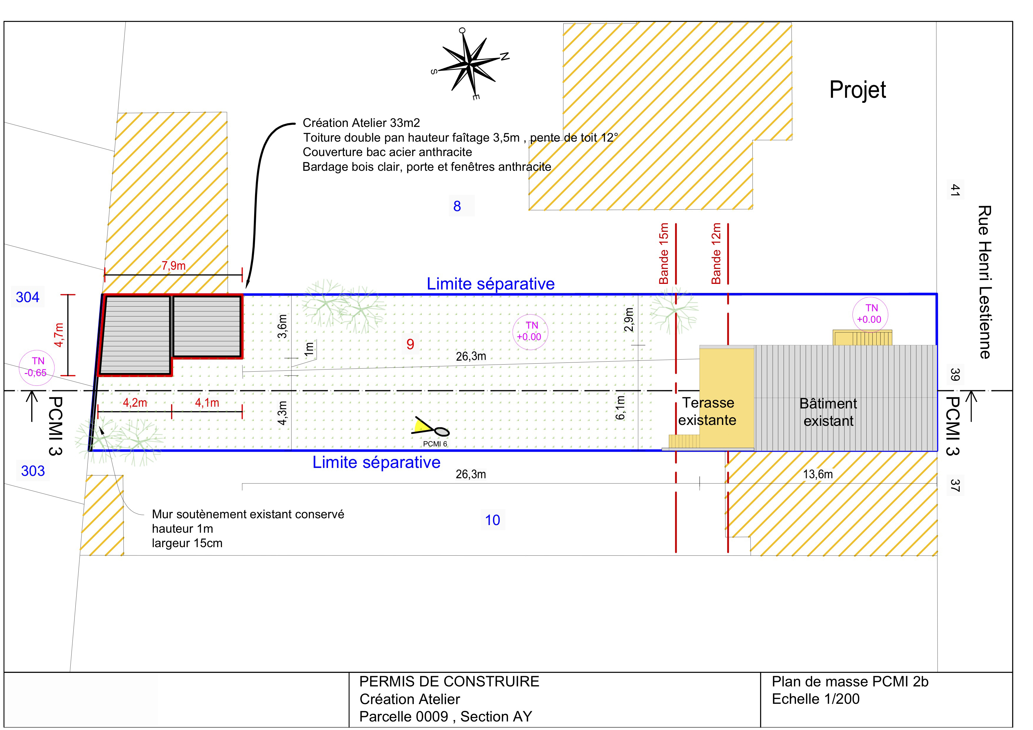 PLAN DE MASSE PCMI 2, PC2, DP2, DPC2